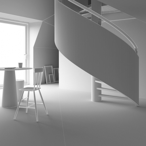 Archviz 3d - Interni - Living