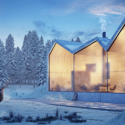 Winter Lodge .