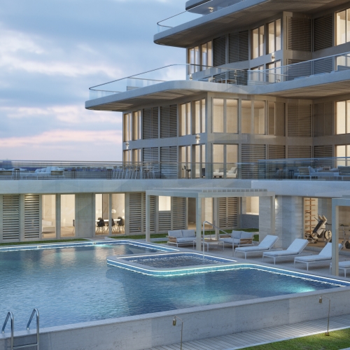 Condominium-Pool area (Gran Cayman)