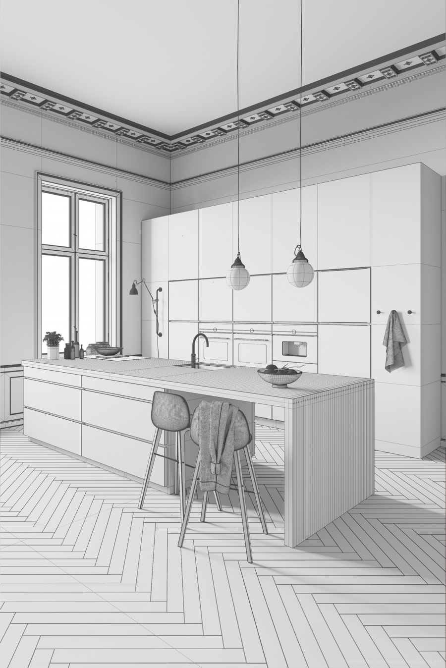White Kitchen by Kvik