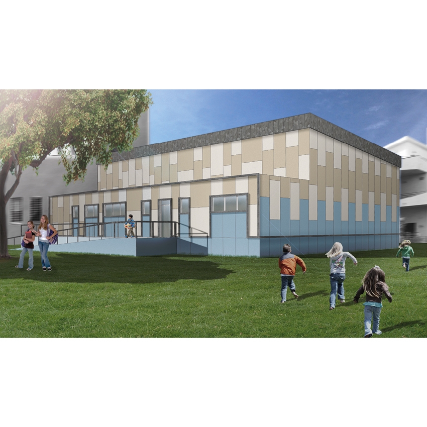Progetto  della palestra del polo scolastico M.Michetti